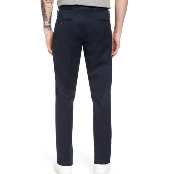 Nordstrom Mens Shop Non-Iron Slim Fit Chinos - Picture 2 of 7